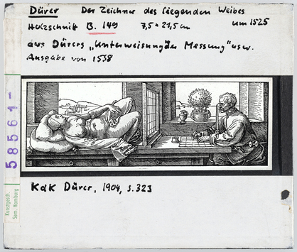 Vorschaubild Albrecht Dürer: Der Zeichner des liegenden Weibes (aus: Unterweisung Messung) 